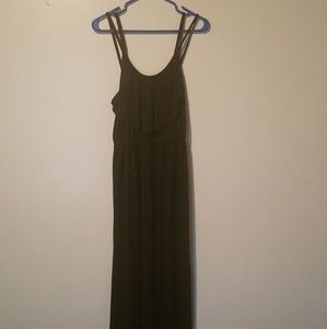 H&M black floor length dress size medium